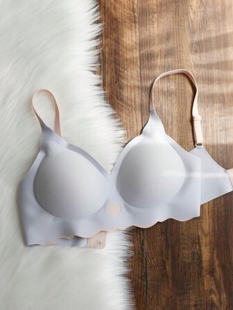 Light Blue Women's Seamless & Comfortable Invisible Bra