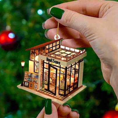 1pc Creative pendants for bookstores, Christmas tree car decorations, acrylic pendants