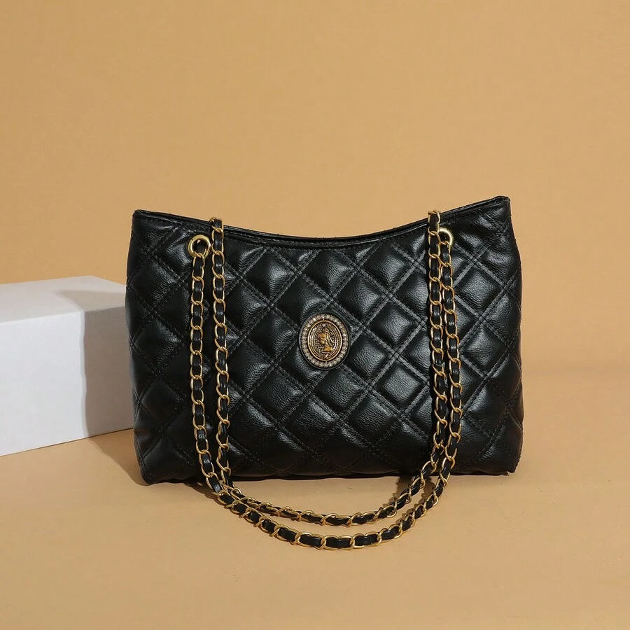 New Versatile Women's Bag Shoulder Chain Bag - Black - View 1