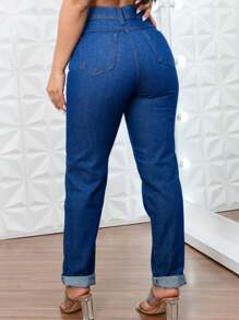 Women Jeans - Rửa tối - Xem 2