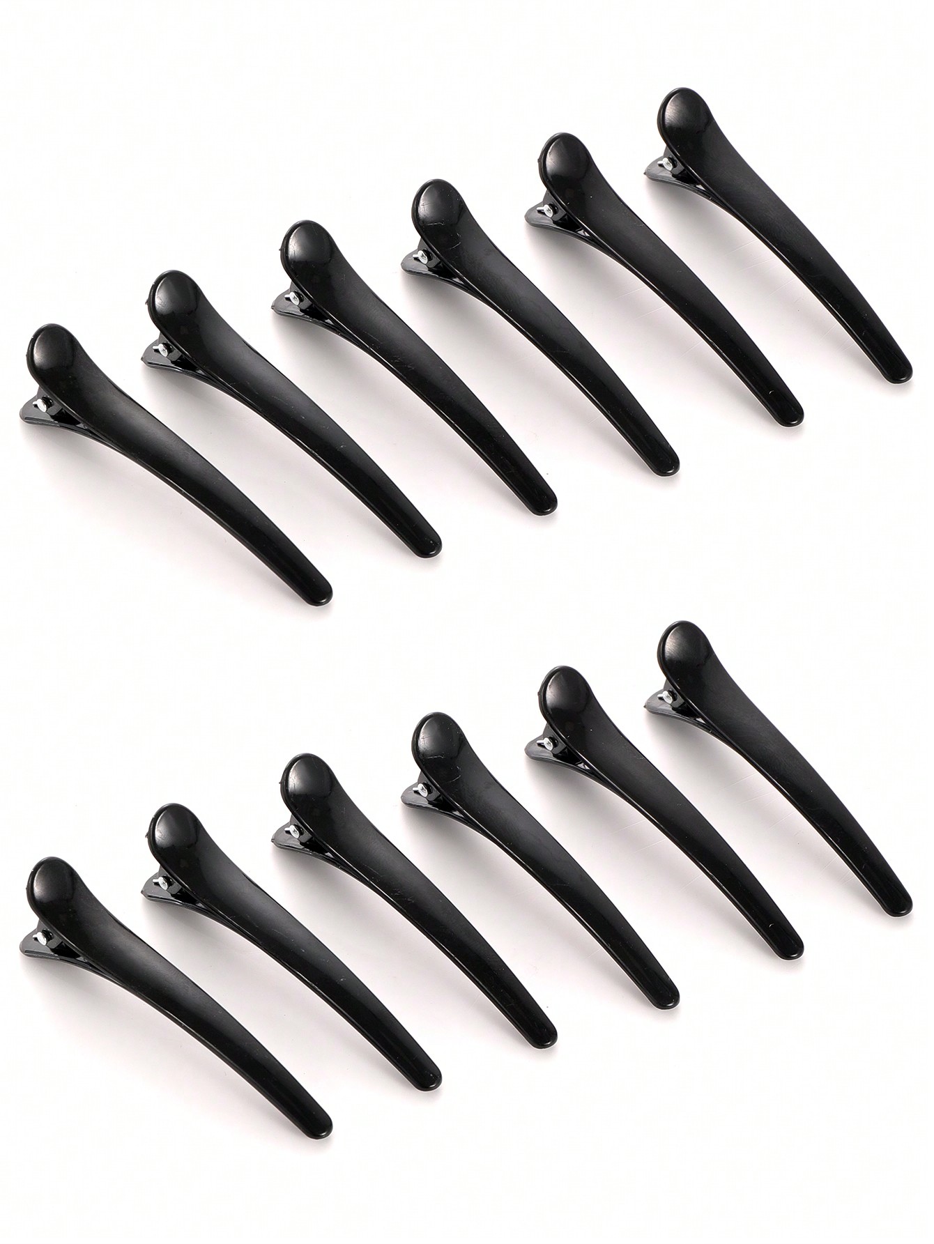 مشابك شعر للتصفيف 12 قطعة على شكل تمساح بلاستيك لل...