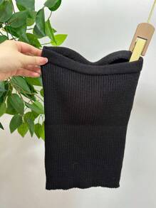 Women Knit Tops - 黑色 - 查看 2