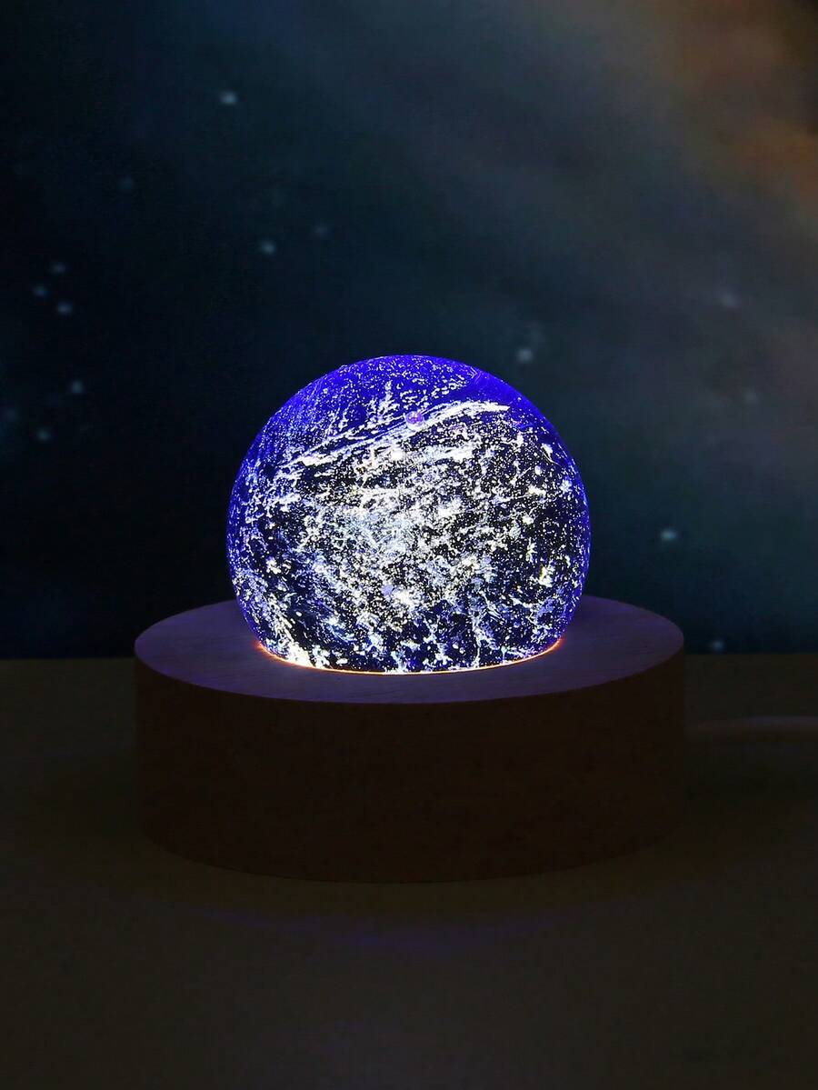 Luz Nocturna De Bola De Vidrio De 7 Piezas - Atenuado - Siete bolas de cristal noche claro-oscuro - Ver 1