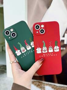 2pcs Cute Christmas Cartoon Pattern TPU Frosted Anti-Fall Phone Case Compatible With IPhone 16/11/12/13/14/15/15pro/15 Plus/15 Promax/7plus/8plus/X/Xs Max/Xr/11pro/12pro/13pro/14pro/12mini/13mini/11promax/12promax/13promax/14promax/14plus/6/6s/6plus/7/8/16Pro/16plus/16promax/Se&Galaxy/A54/A14/A12/A13/A15/A32/A33/A24/A52S/S20/S21/S22/S23/S24/S23Plus/S24ultra - Multicolor - View 1