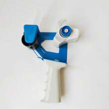 1個藍色金屬膠帶切割機,適用於寬度為4-5cm的膠帶,加厚金屬外殼耐用且防摔,鋒利刀片和符合人體工學的手持剪刀,適用於紙箱,物流包裝和箱封剪切器等。 - 藍色 - 查看 9