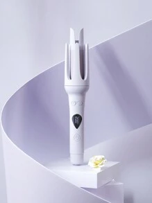 32MM自動捲髮器便攜旋轉捲髮棒帶3溫度模式和數字顯示幕適用於家庭和旅行 - 紫色 - 查看 2