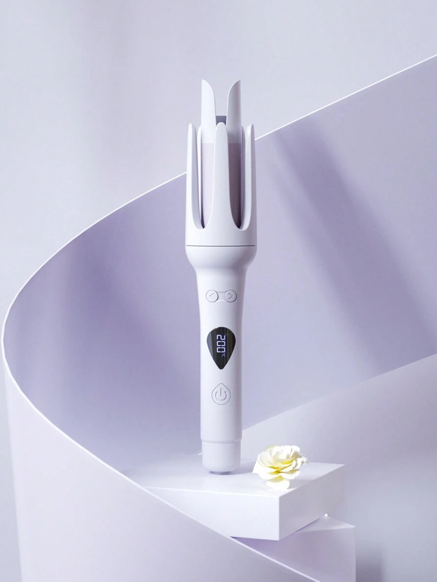 32MM自動捲髮器便攜旋轉捲髮棒帶3溫度模式和數字顯示幕適用於家庭和旅行