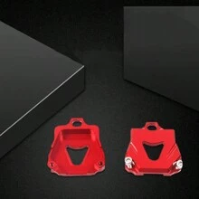 1pc Blue Cnc Aluminum Alloy Modified Key Case Decoration For Motorcycle, Off-Road Vehicle, Electric Bicycle, Scooter, Universal - Blue - View 3