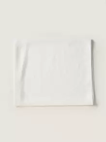 1 Peça Hijab de Jersey de Cor Sólida Macia, Lenço Longo de Cor Sólida, Lenço de Cabeça Tricotado Árabe - Branco - Visão 4