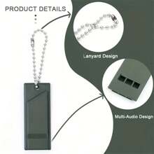 2入組戶外聚會哨子-高分貝求生哨子,適用於露營和徒步旅行,是緊急情況下必備的工具 - 綠色 - 查看 5