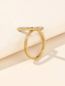 1個不鏽鋼長鑽戒指,適合日常佩戴