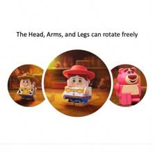 Miniso 皮克斯動畫風格正方形主題角色裝飾擺飾，生日禮品家居擺件盲盒，14歲以上 - 淺藍色 - 查看 3