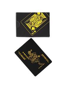 1 Set Pvc Waterproof Poker, Magic Prop Card, Table Game Card For Party, Gathering And Other Occasions - Yellow - View 3