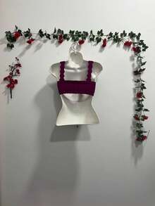 Women Tank Tops & Camis - Violet Purple - View 2