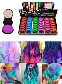 Chalk Powder For Painting Hair Temporary Hair Dye - 48 pieces - View 2