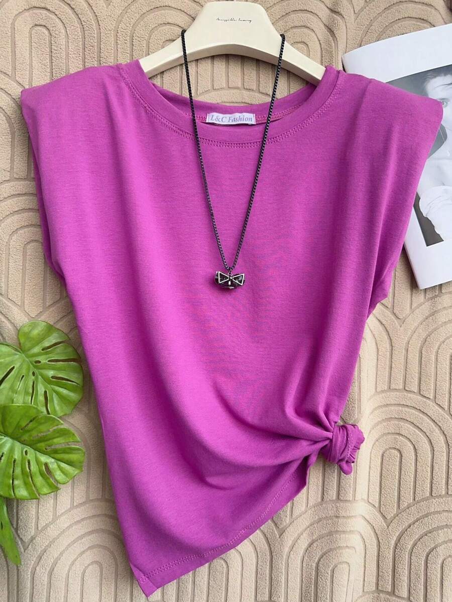 Women Tops - Màu đỏ tím - Xem 1