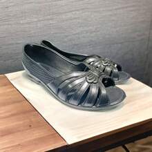 Traditional Mexican Sandals. Women's Huaraches. Sandak Dariana Model Sandals. Ranch Huaraches. Traditional Huaraches. Granny Sandals. - Black - View 2