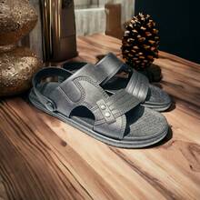 Sandalias de moda. Sandalias tradicionales mexicanas. Sandalias de mujer. Sandalias de mujer con correa. Sandalias para uso domestico, campo y exterior. Sandalias resistentes y duraderas. Sandalia hecha con materiales reciclados. Huaraches de rancho. - Negro - Ver 2