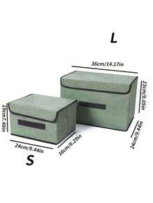 Túi lưu trữ có thể Gập lại - màu xanh lá - Xem 5