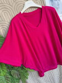 Women Tops - Hot Pink - View 2