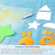 1 Stück Premium Klinge mit feiner Spitze, kompatibel mit Maker 3/Maker/Explore 3/Explore Air 2/Air/One/Venture, Klinge mit feiner Spitze und Gehäuse zum Schneiden von glitzerndem Vinyl/Karton, Kunstleder, Pergament
