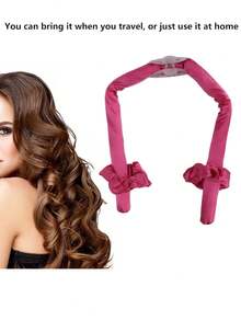 Rizado de cabello sin calor, 1 pieza de rulos mágicos suaves para rizar el cabello Seda de morera Sin calor Rizador de cabello color aleatorio - Multicolor - Ver 2