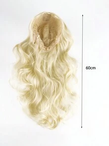 1件女用假髮長髮分瀏海長捲髮大波浪滿頭設置自然蓬鬆日常仿真時尚假髮套裝