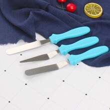 Set Of 3 Spatulas For Decorating Cakes, Pastries, Butter Cream - Blue - View 1