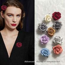1 件美丽温柔的淑女山茶花发夹、花胸针、两用别针配饰
