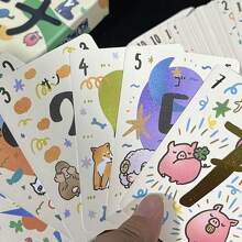 1 Pieza Juego De Cartas De Papel De Mesa Nana - Multicolor - Ver 8