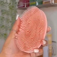 1 Stück Tiefenreinigender Körperpeeling-Werkzeug aus Silikon-Material, Körperbürste, geeignet für Frauen und Männer, Bad und Körperpflege, Dusche, Wohnzimmer-Heim-Schlafzimmer-Badezimmer-Dekoration, Reiseartikel, Hochzeit, Party, Geburtstag, Geschenke für Männer, Mütter, Väter, Freunde, Neujahr, Accessoires, witziges Geschenk