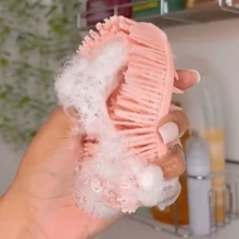 1 Stück Tiefenreinigender Körperpeeling-Werkzeug aus Silikon-Material, Körperbürste, geeignet für Frauen und Männer, Bad und Körperpflege, Dusche, Wohnzimmer-Heim-Schlafzimmer-Badezimmer-Dekoration, Reiseartikel, Hochzeit, Party, Geburtstag, Geschenke für Männer, Mütter, Väter, Freunde, Neujahr, Accessoires, witziges Geschenk