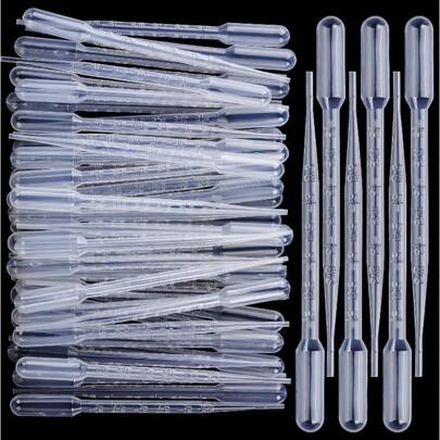 20 Piezas 1ml Pipetas De Transferencia De Plástico, Gotas De Plástico Para Ojos, Goteros De Líquido Desechables Para Laboratorio De Ciencias, Juego De Goteros De Ojo Calibrados Para Laboratorio De Ciencias, Herramienta De Maquillaje De Aceites Esenciales, Arte Diy