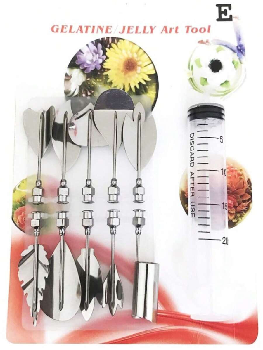 Set Gubias E Para Gelatina Artística Juego 11 pz Con Jeringa incluida. - Multicolor - Ver 1