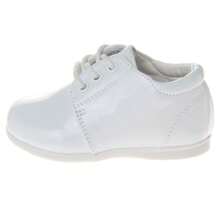 Josmo Laces Dress Shoes Baby Boys' - Comfort Fit (Infant / Toddler) - 白色漆皮 - 查看 3