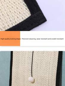 1pc Regular Jute Cat Scratching Board, Cat Claw Protector For Table Legs And Sofa, Indoors Use - Apricot - View 10