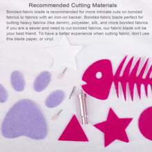 1 Stück Bonded-gewebe Klinge Kompatibel Mit Maker 3/maker/venture/explore 3/explore Air 2/air/one, Stoff Klinge Zum Schneiden Von Bonded-geweben - Polyester, Seide, Denim, Filz Und Mehr