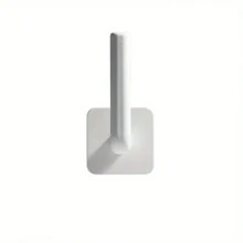 1/2/5 件 L 型免打孔挂钩壁挂式衣架适用于外套帽子毛巾衣服厨房架卷帘浴室架 - 白色 - 查看 8