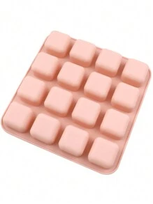1 个 16 腔方格硅胶模具，适用于果冻、布丁、肥皂、 - 藕粉色 - 查看 5