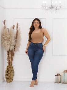 Women Jeans - Rửa tối - Xem 5