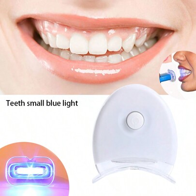1pc LED Blue Light Teeth Whitening Lamp, Dental Health Teeth Whitening Light, LED Small Blue Whitening Device