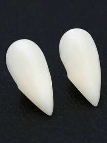 Vampire Fangs Fake Teeth Prank Halloween Dental Ornament - White - View 2