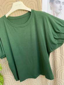 Women Tops - 軍綠色 - 查看 2