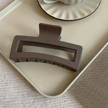 3入組方形髮夾卡,防滑強力夾持,適用於厚髮型配件 - 黑/卡其/白 3件 - 查看 3