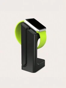 1入組智能手錶架和手機架，兼容蘋果手錶充電座 - 黑色 - 查看 5