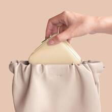 珠寶旅行收納盒組織者,便攜式小型儲物盒展示戒指耳環項鍊禮物 - 米色 - 查看 7