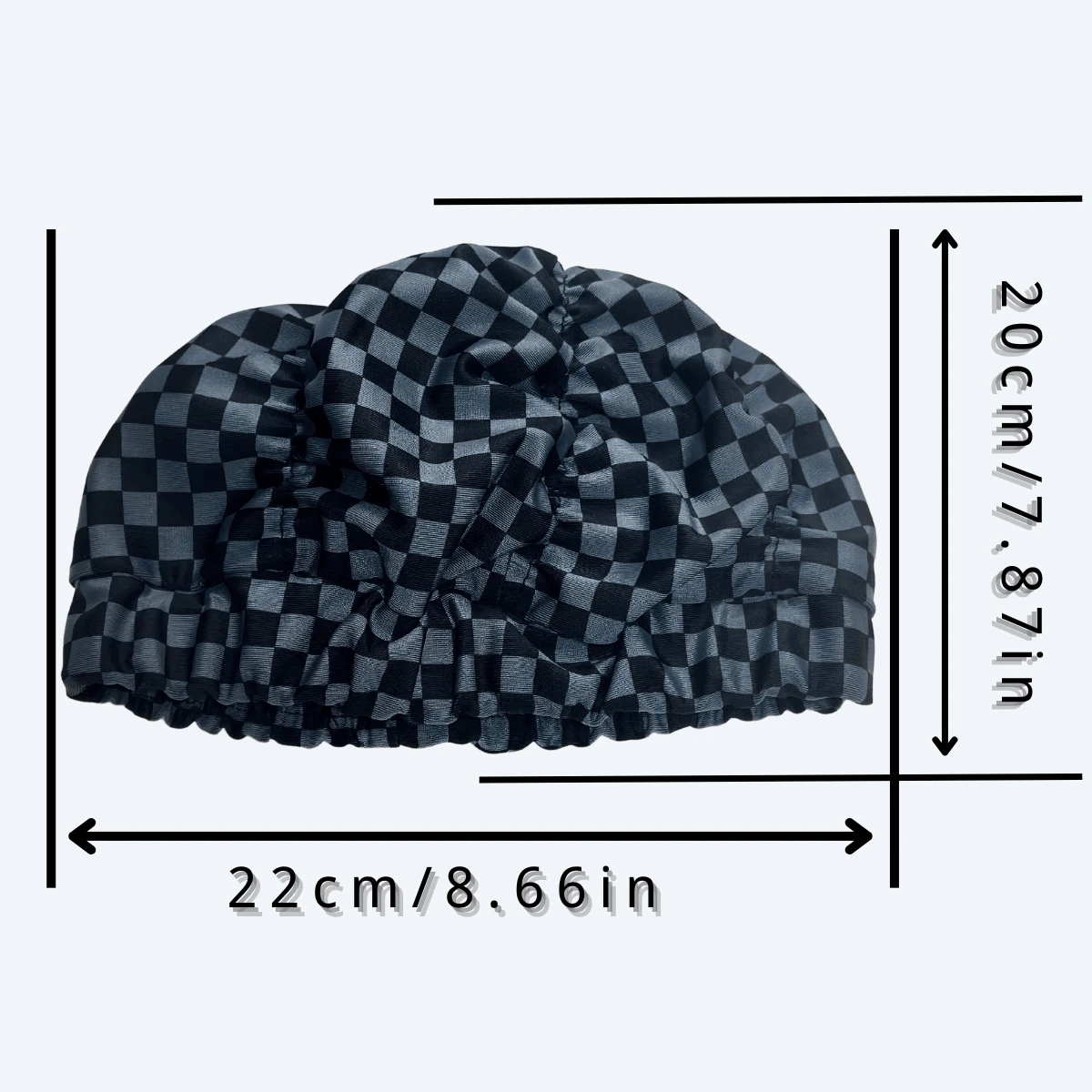 Extra Large Swimming Cap For Big Head Long Hair Swim Cap, Pleated