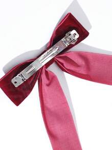 1入組可愛的女士大蝴蝶結髮夾，甜美復古風格的日常、派對和節日髮飾配件