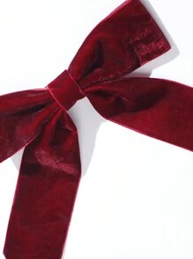 1入組可愛的女士大蝴蝶結髮夾，甜美復古風格的日常、派對和節日髮飾配件