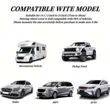 Car Steering Wheel Cover (no Inner Circle) - Red - View 5